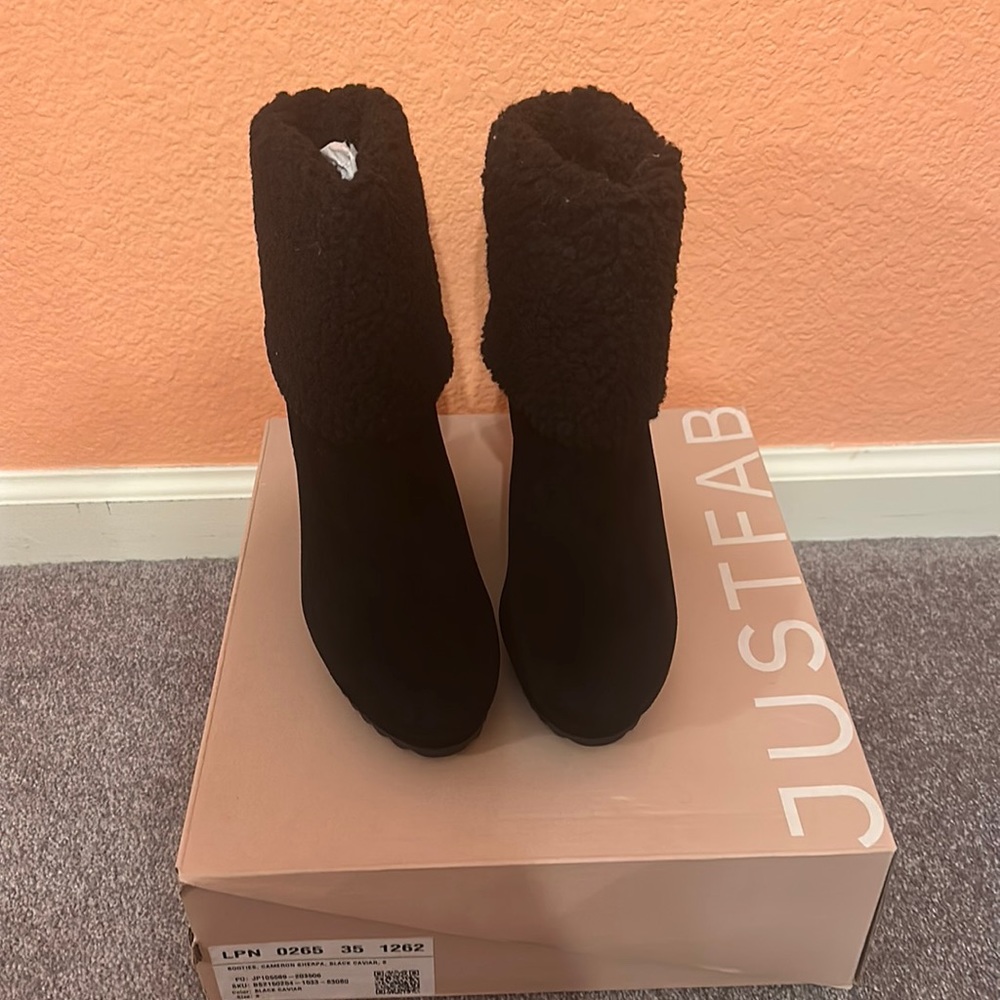 Black ankle boots